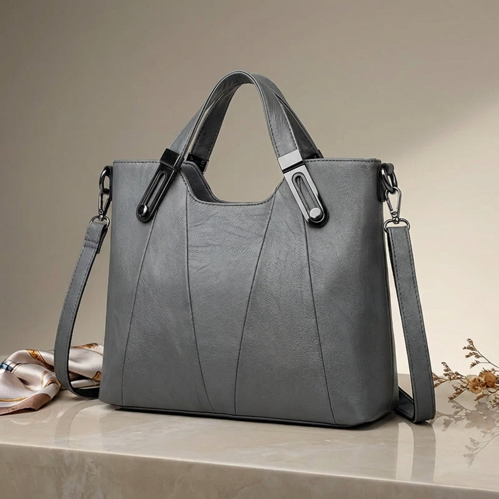 Bolso de Mano de Cuero Sienna