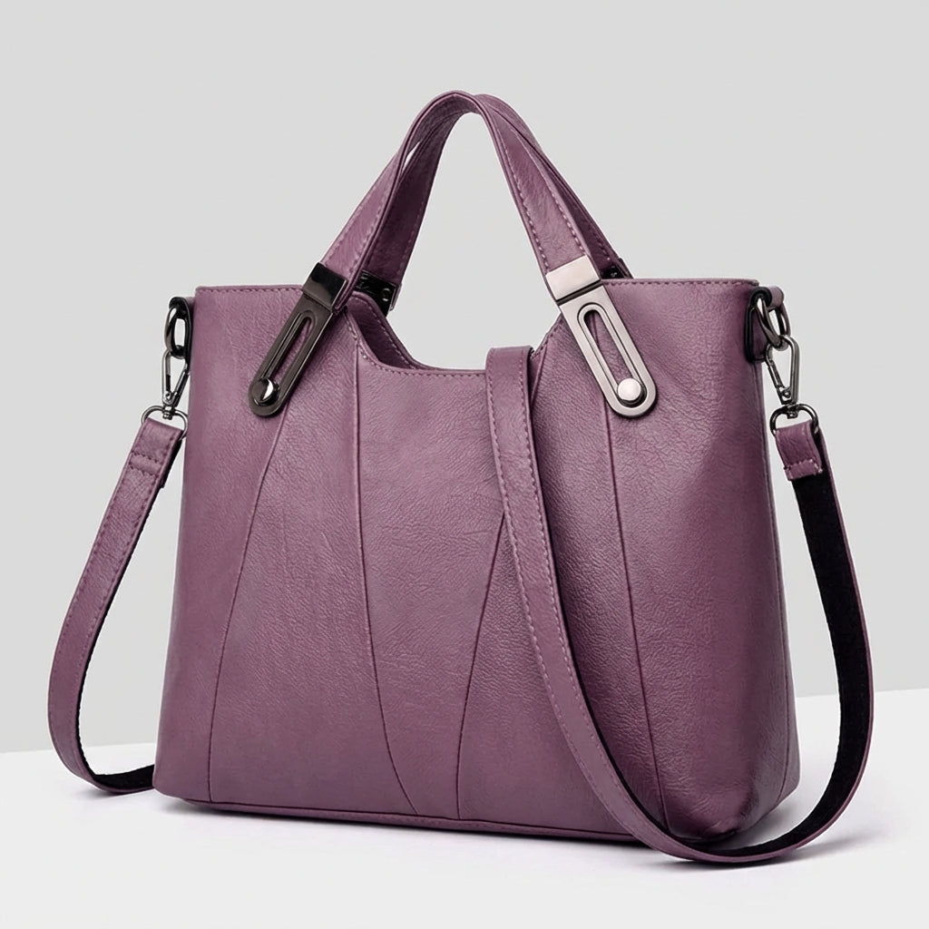 Bolso de Mano de Cuero Sienna