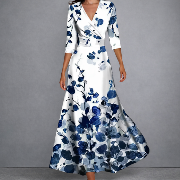 CALLA | Vestido maxi floral moldeador para una elegancia segura