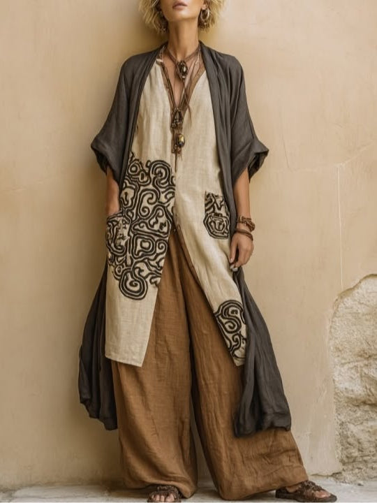 Valentina | Long Embroidered Bohemian Outfit