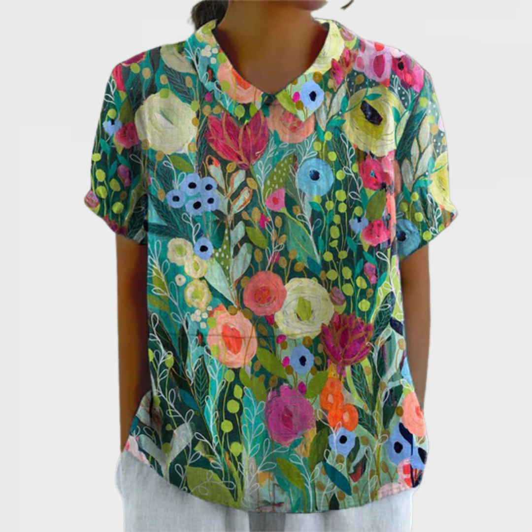 Rae - Watercolour Floral Shirt