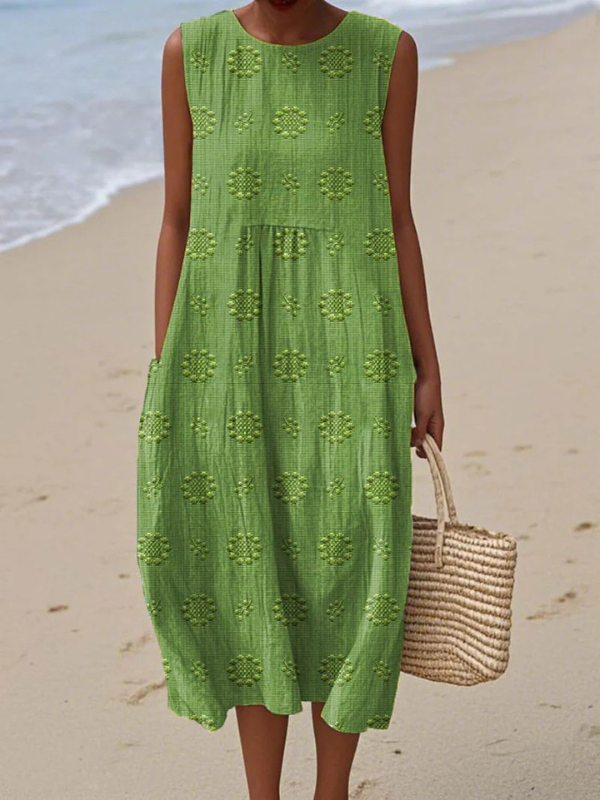 Sara | Vestido Midi con Estampado