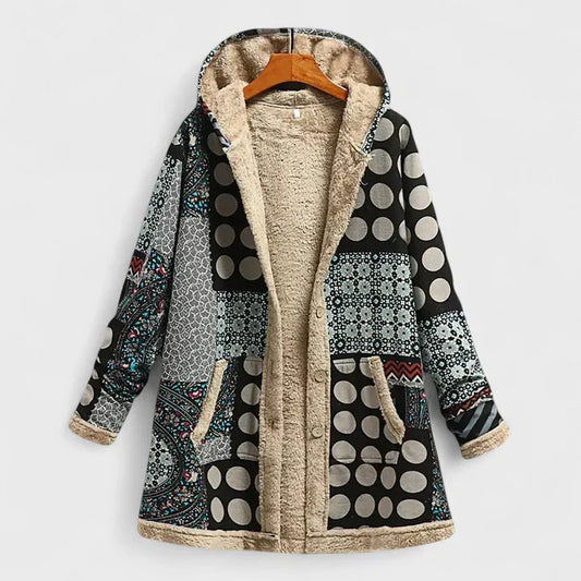 Sienna | The Cosy Vintage Parka - Black Grey