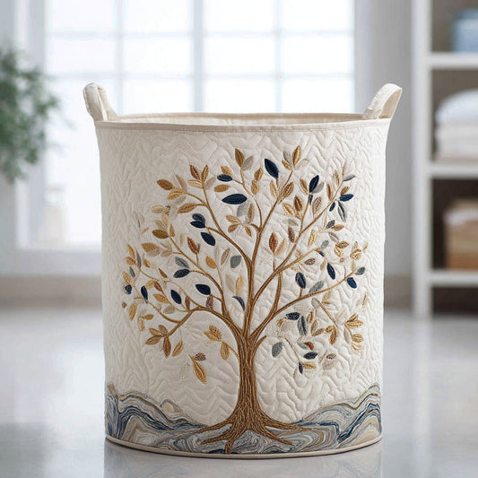 Ludmilla™ | Vital Bloom Quilted Laundry Basket