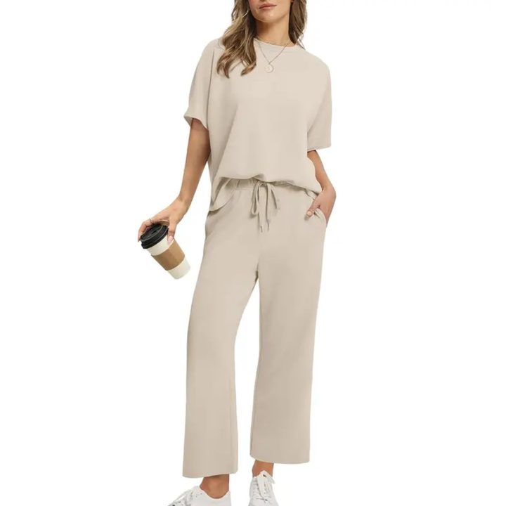 Brisa™ | Conjunto de Dos Piezas de Pierna Ancha Oversized