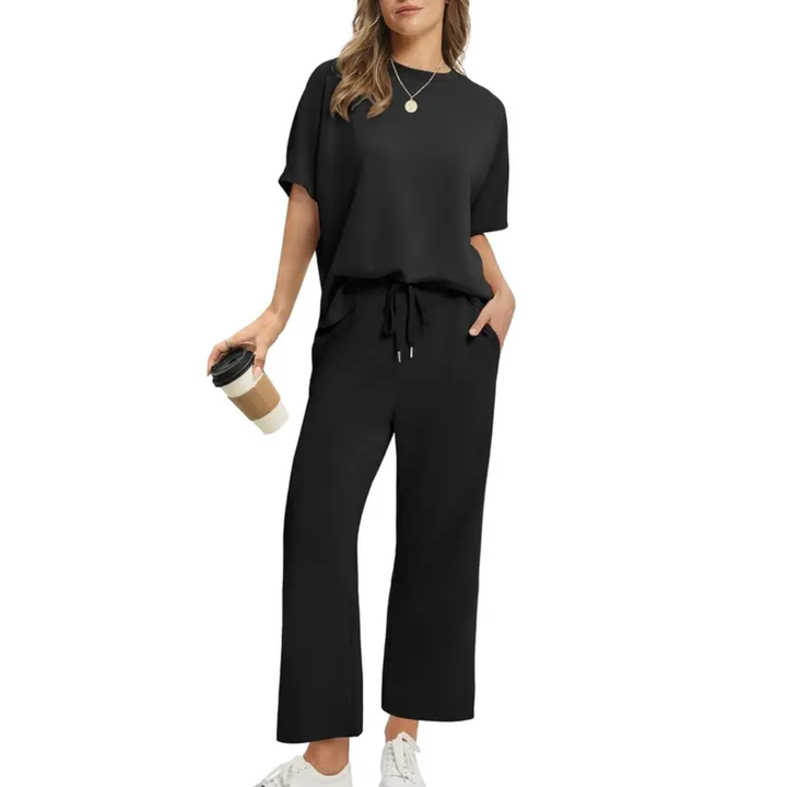 Brisa™ | Conjunto de Dos Piezas de Pierna Ancha Oversized