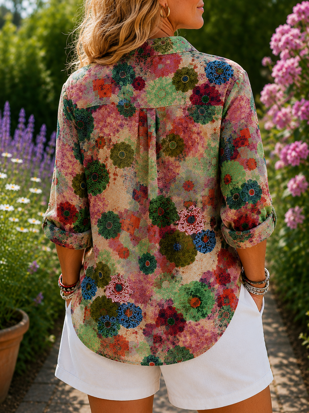 Lucy | Comfortable Patchwork Blouse