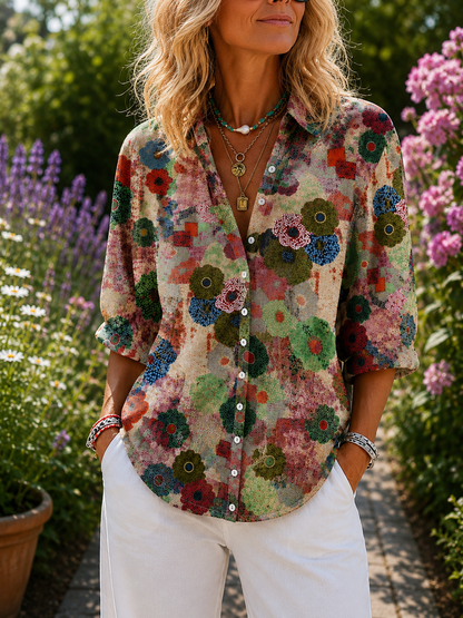 Lucy | Comfortable Patchwork Blouse