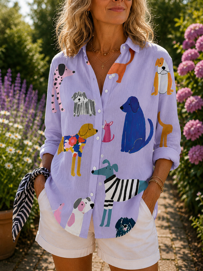 Hannah | Playful Dog Blouse