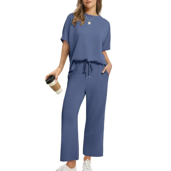 Brisa™ | Conjunto de Dos Piezas de Pierna Ancha Oversized