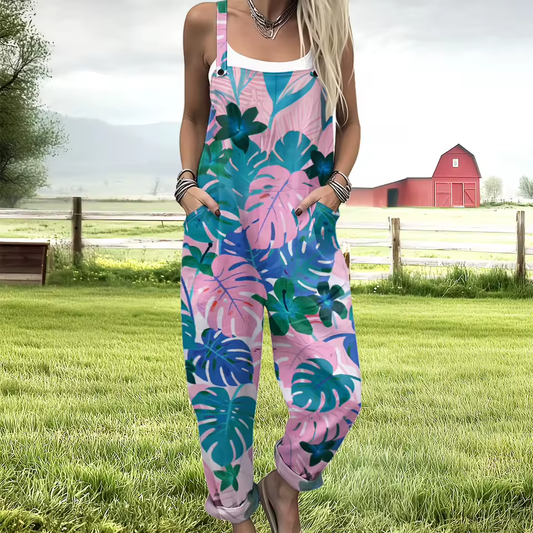 Tropical Teal Overalls