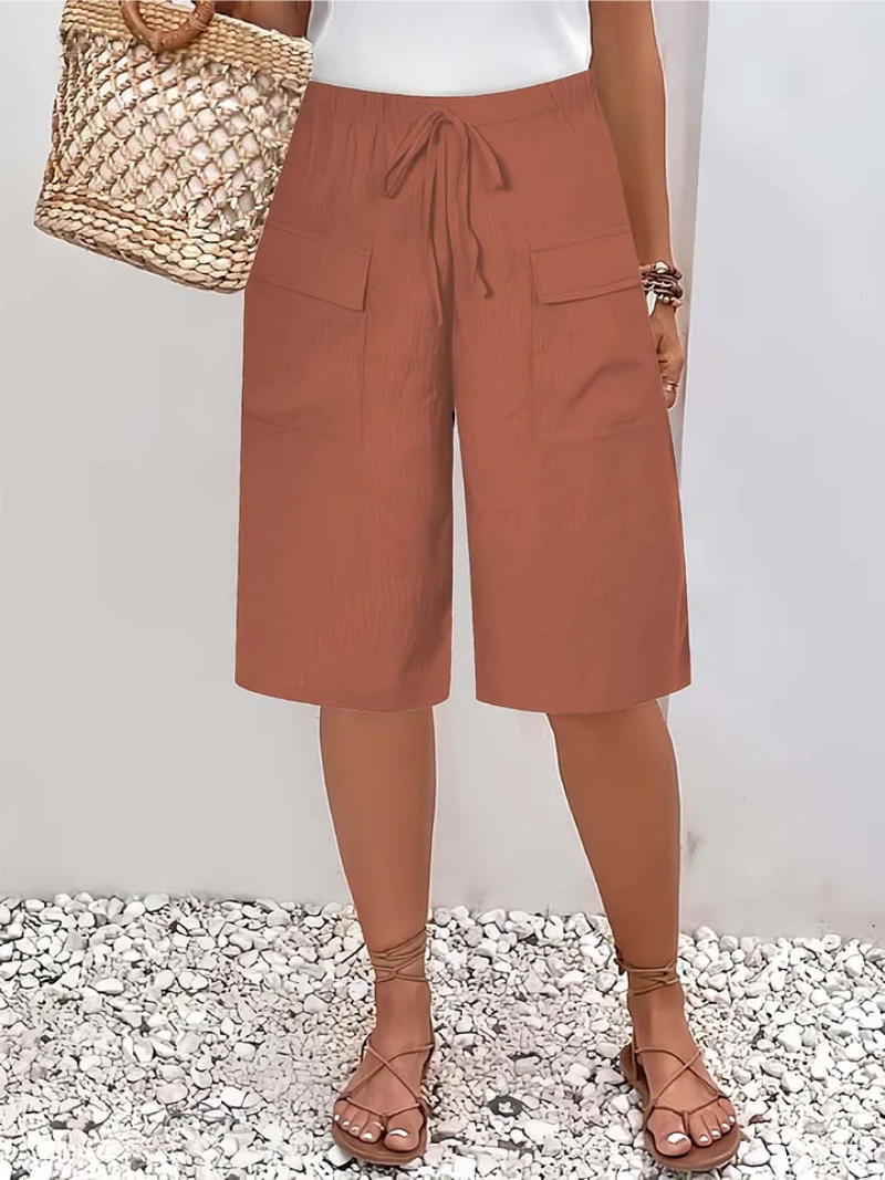 Lina – Pantalones Cortos con Cintura Elástica