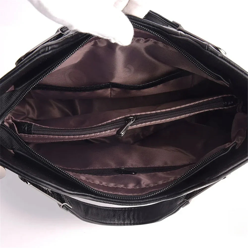 Bolso de Mano de Cuero Sienna