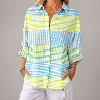 Holly Pastel Check Blouse