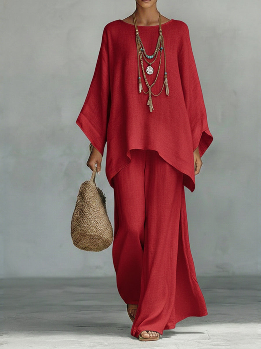 Celine™ | Elegante Conjunto de Dos Piezas de Lino
