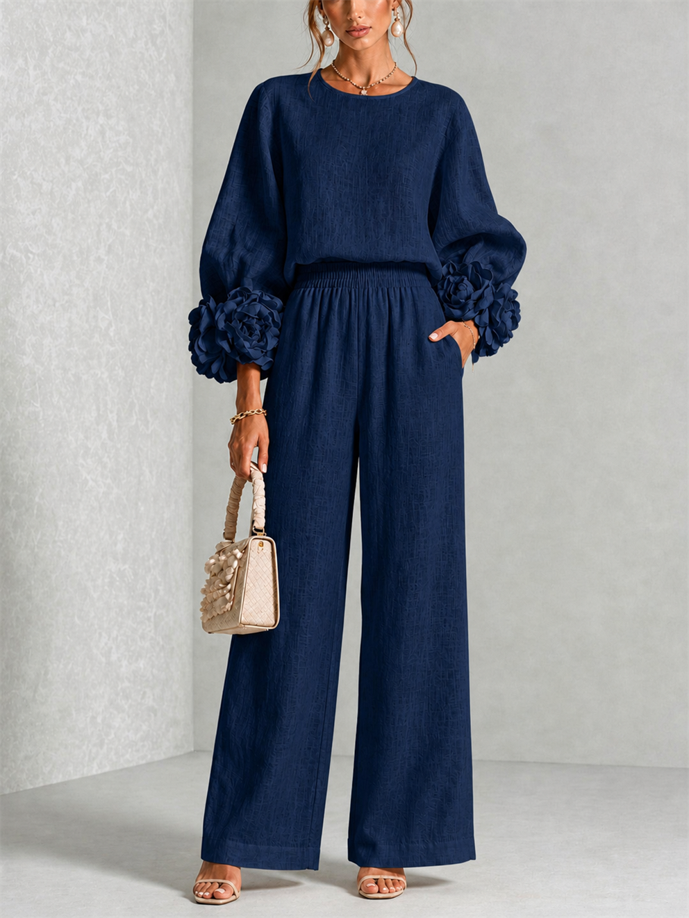 Carys | Floral Cuff Two-Piece Set